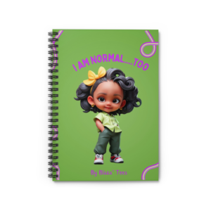 I Am Normal...Too Spiral Notebook | Green Notebook for Kids, Journal for Self-Expression, Fun Spiral Planner, Gift for Teens
