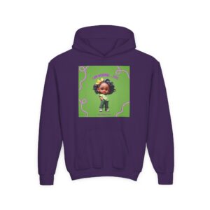 Cute Cartoon Character Youth Hoodie, Perfect for Gifts, Birthdays, Everyday Wear, Playtime, Cozy Comfort